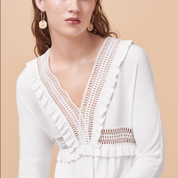 Maje Dresses & Skirts - MAJE Crotchet Detail Dress Size M